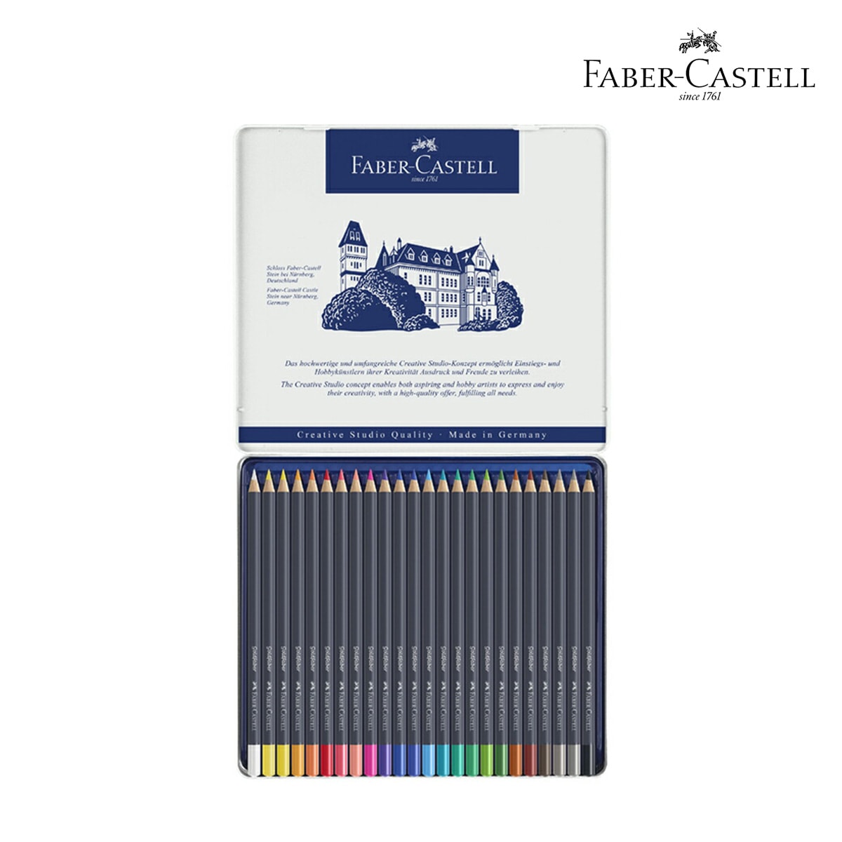 ファーバーカステル ゴールドファーバー色鉛筆セット 24色缶入 (114724)