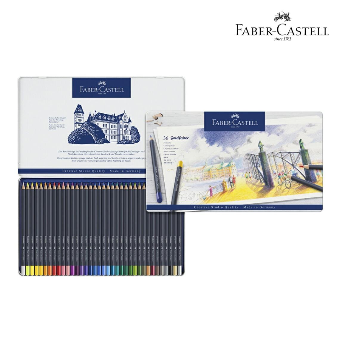 ファーバーカステル ゴールドファーバー色鉛筆セット 36色缶入 (114736)
