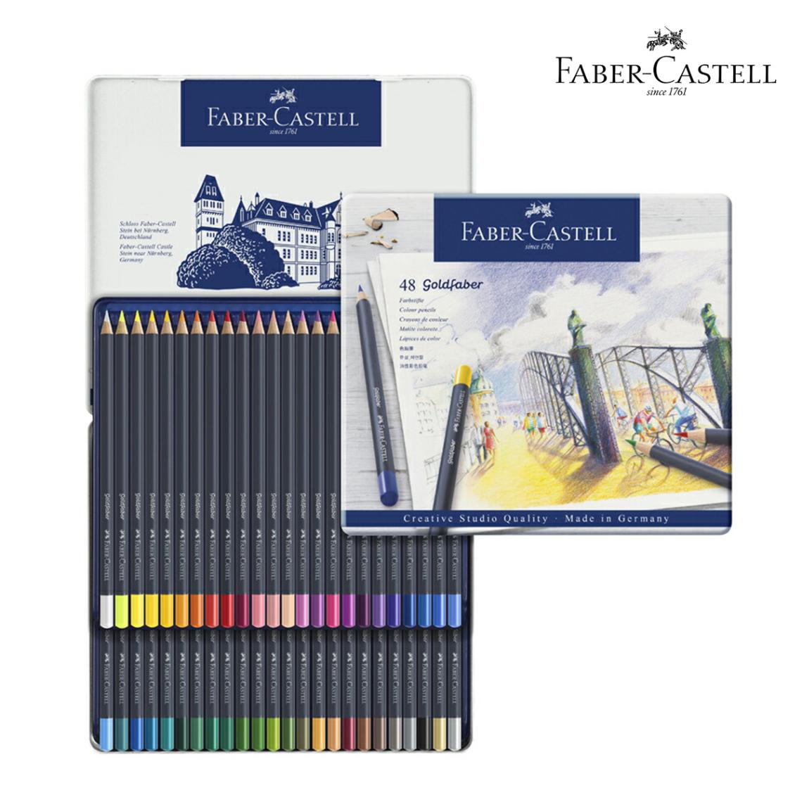 ファーバーカステル ゴールドファーバー色鉛筆セット 48色缶入 (114748)