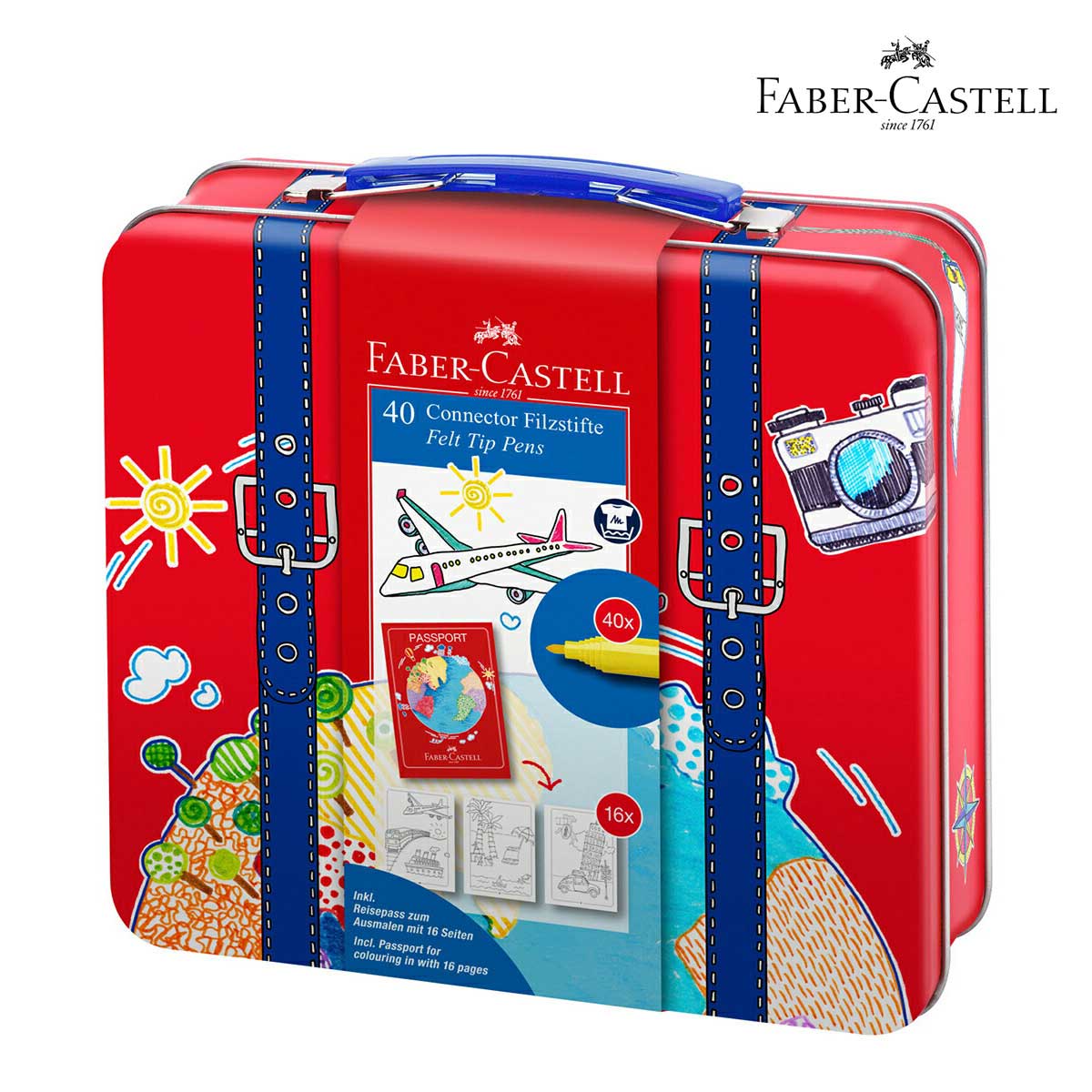 ファーバーカステル コネクターペン 40本 スーツケースセット(155535)