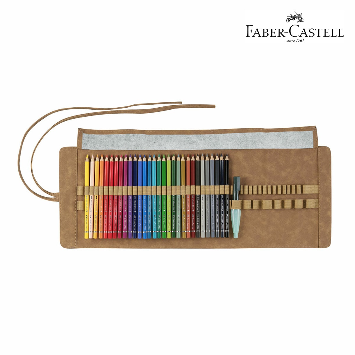 ファーバーカステル デューラーペンシルロールセット 30色、水筆付 (117530)