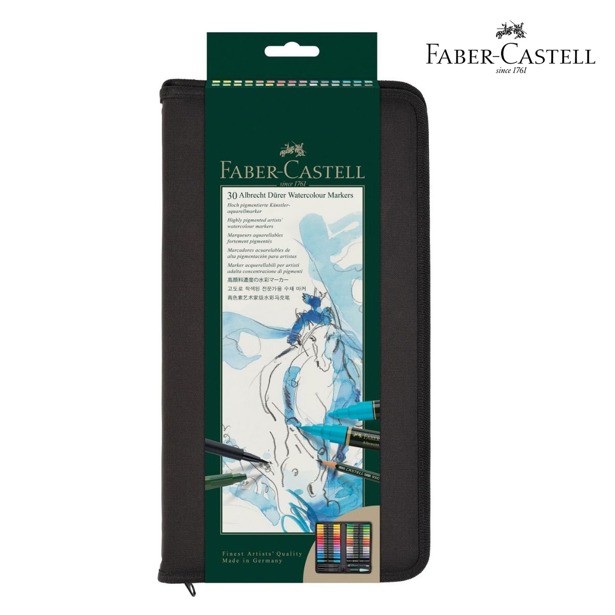 ファーバーカステル デューラー水彩マーカーセット 30色携帯ケースセット (160301)