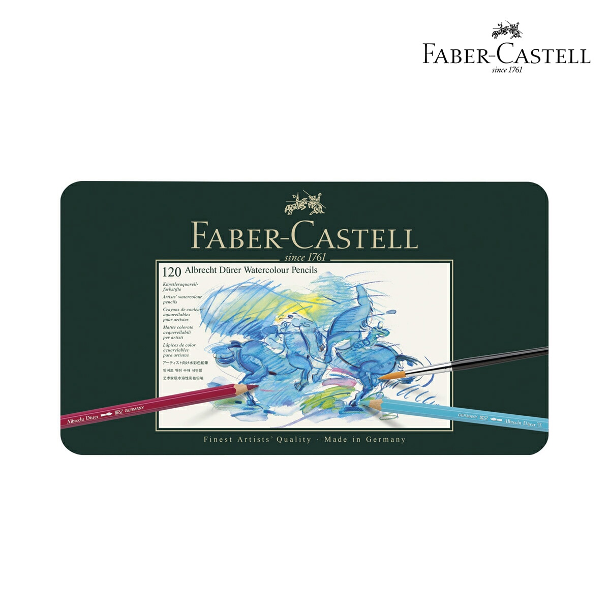 ファーバーカステル デューラー水彩色鉛筆セット 120色缶入 (117511)