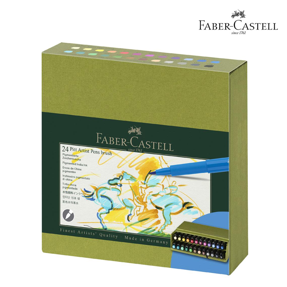 ファーバーカステル ピットアーティストペンスタジオボックス 24色セット NEW (167191)
