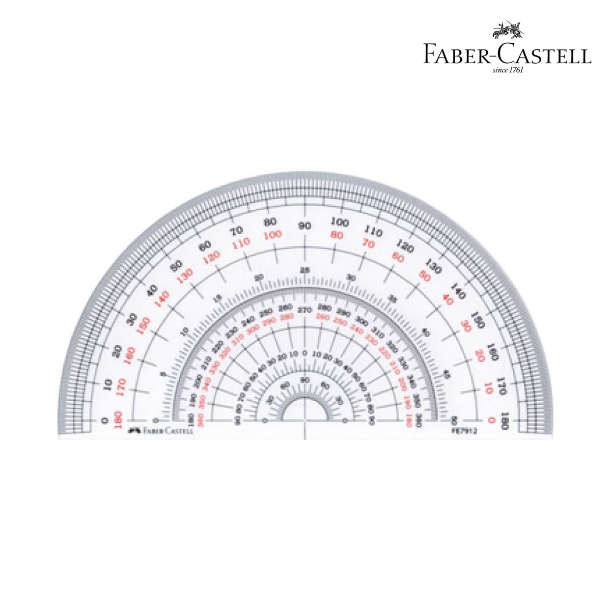 ファーバーカステル 半円分度器 12cm(FE 7912)