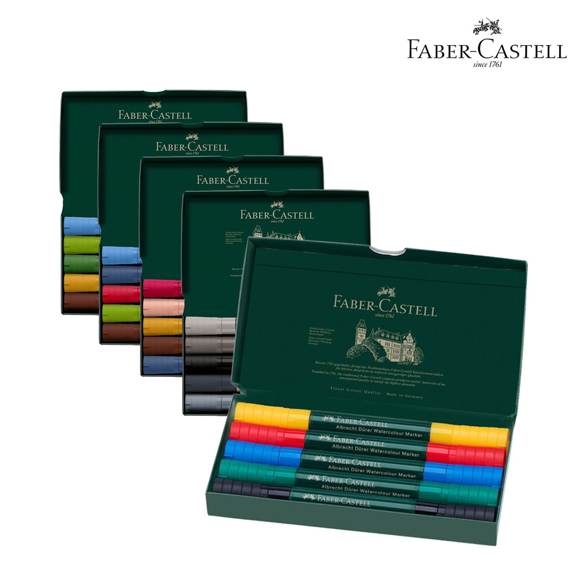 ファーバーカステル デューラー水彩マーカーセット 5色セット 全5種