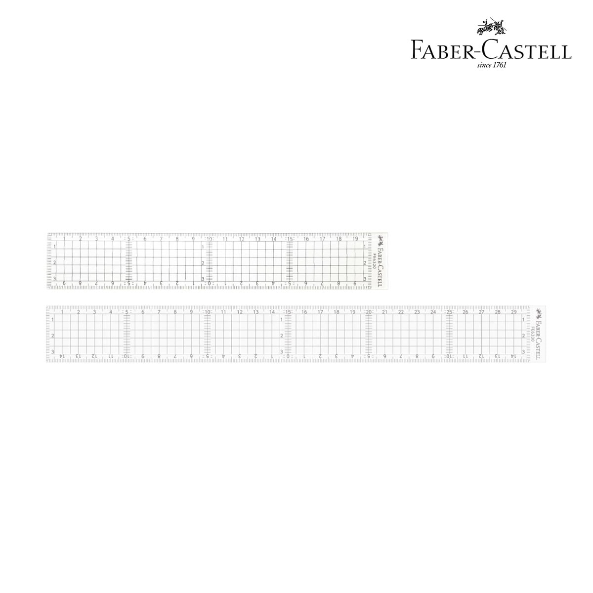 ファーバーカステル カット用方眼定規 全2サイズ