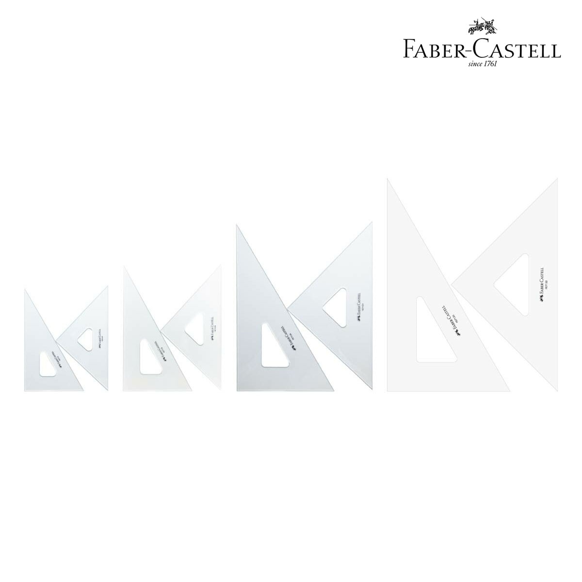ファーバーカステル 三角定規 (目盛無) 全4サイズ