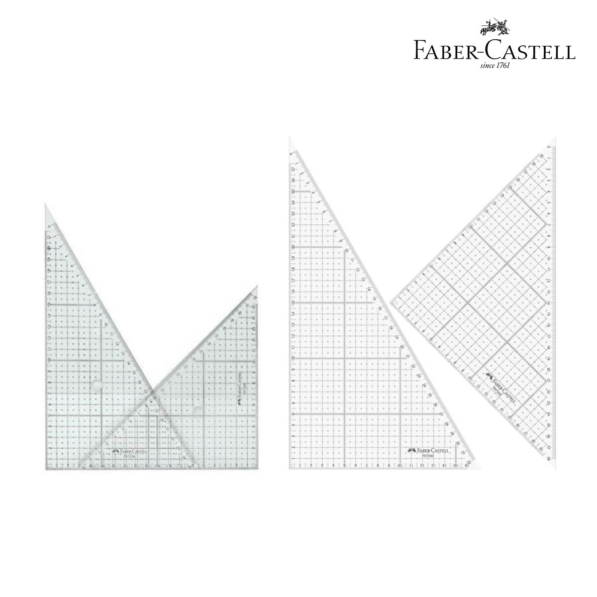 ファーバーカステル 方眼三角定規 全2サイズ