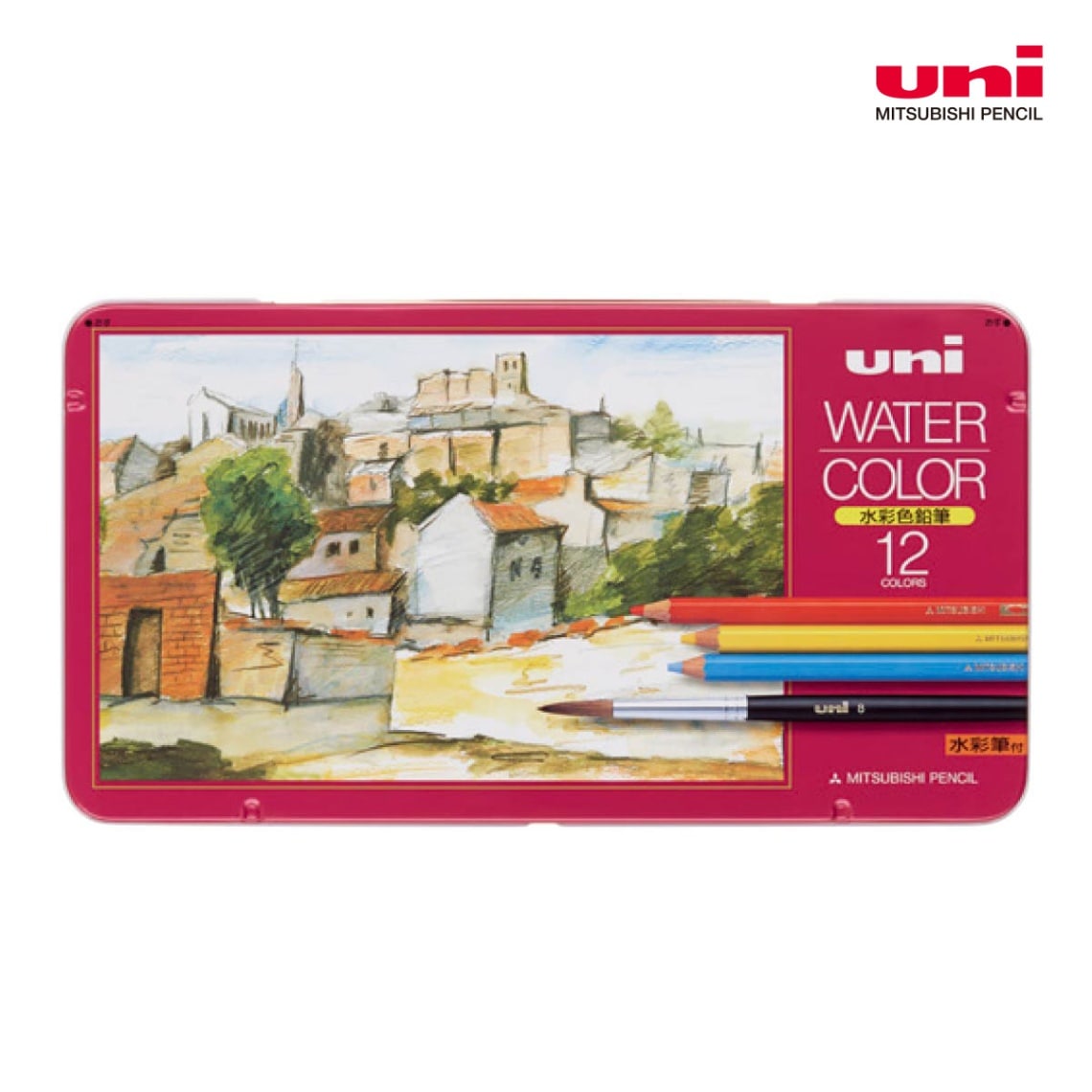 三菱鉛筆 ユニウォーターカラー12色セット(UWC12C)