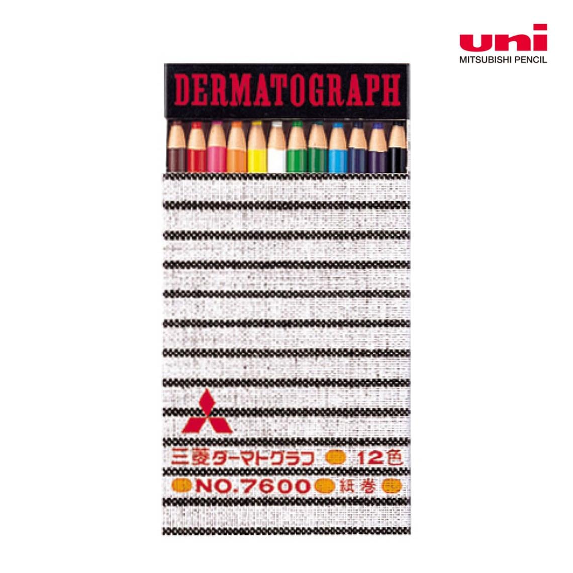 三菱鉛筆 ダーマトグラフ12色セット(K760012C)
