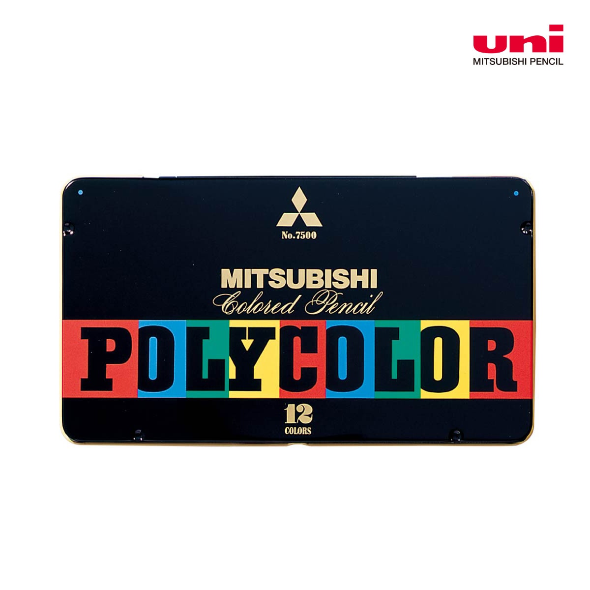 三菱鉛筆 ポリカラー12色セット(K750012C)