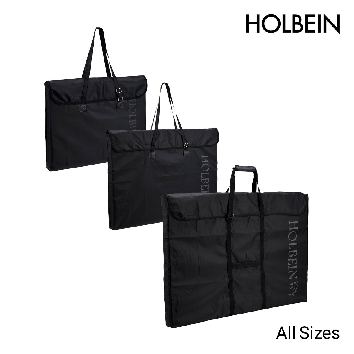 ホルベイン パネルバッグ 黒・フタ付 全5種