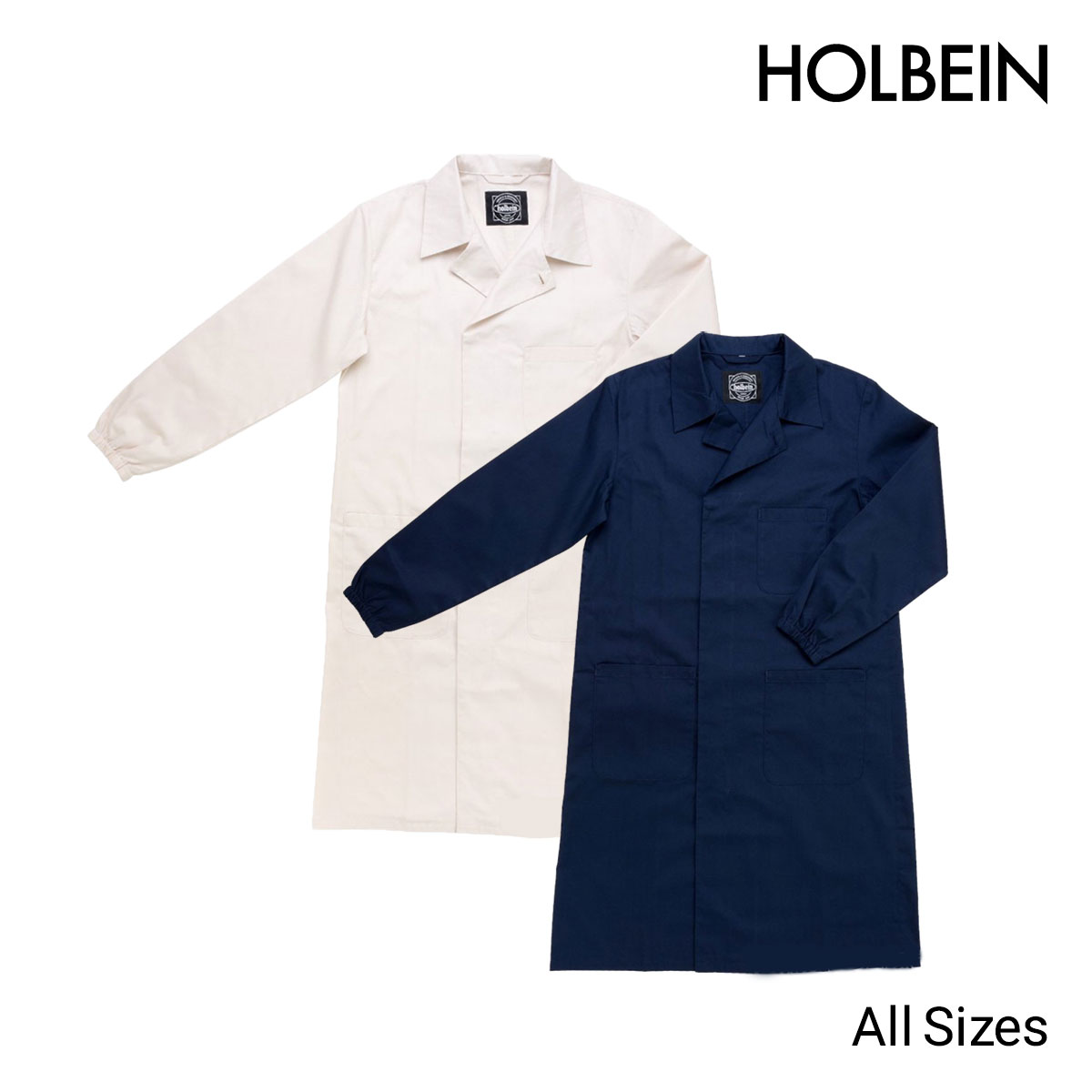 ホルベイン 美術実習着 S/M/L/XL 全2色