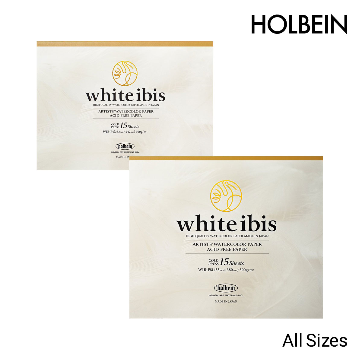 ホルベイン ホワイトアイビス 水彩紙 スケッチブックブロック 全4種