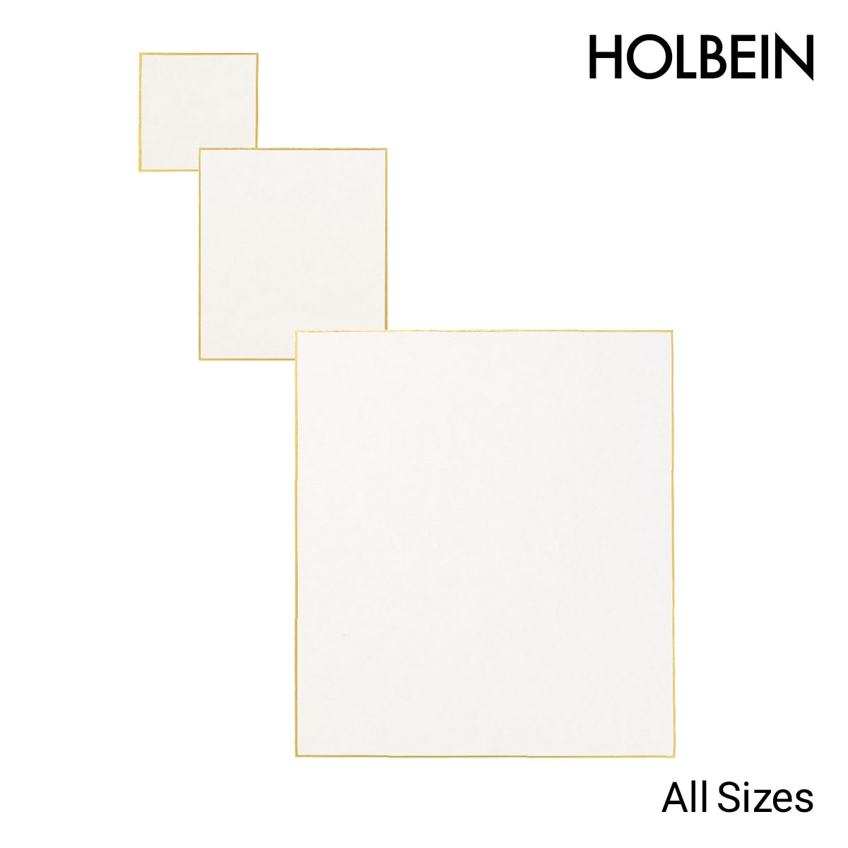 ホルベイン ホワイトアイビス 水彩紙 色紙 中目 全4種