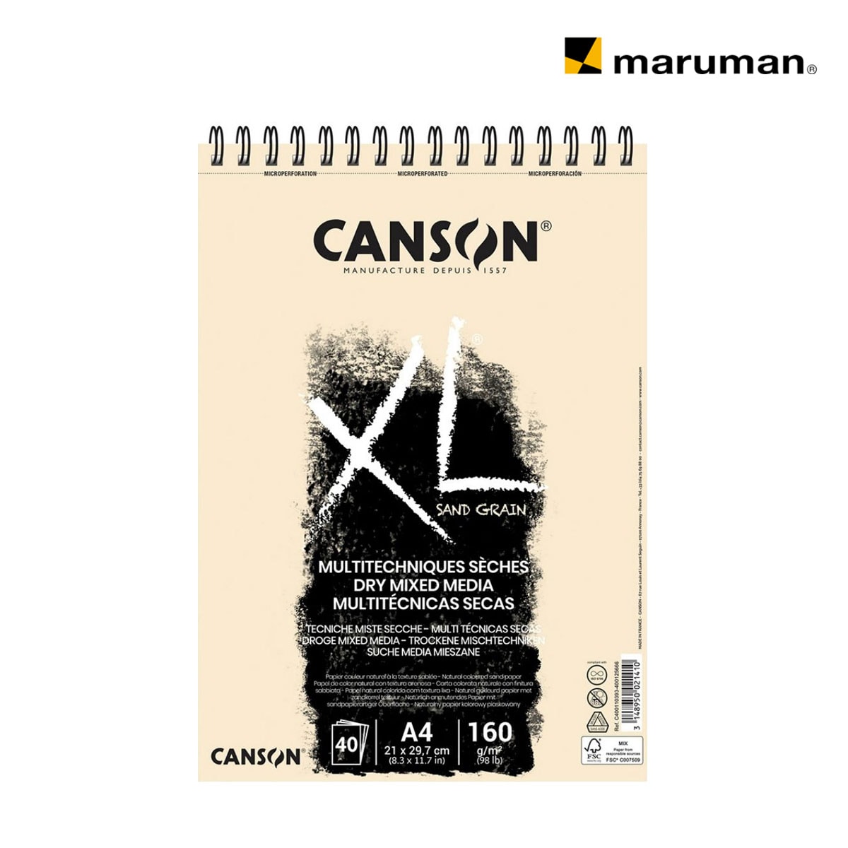 キャンソン XL サンドグレーンナチュラル A4 (110-393)
