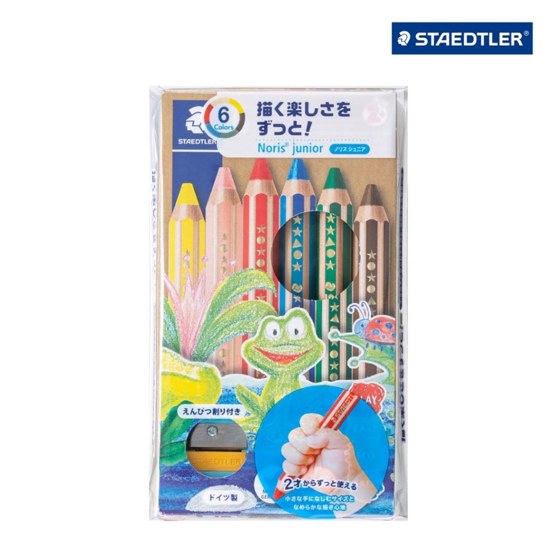 ステッドラー ノリスジュニア色鉛筆 6色セット (140 C6)