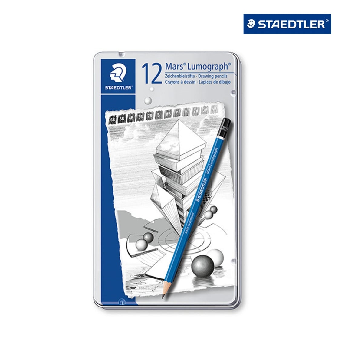 ステッドラー マルス ルモグラフ 高級鉛筆 12硬度 12本セット (100 G12)