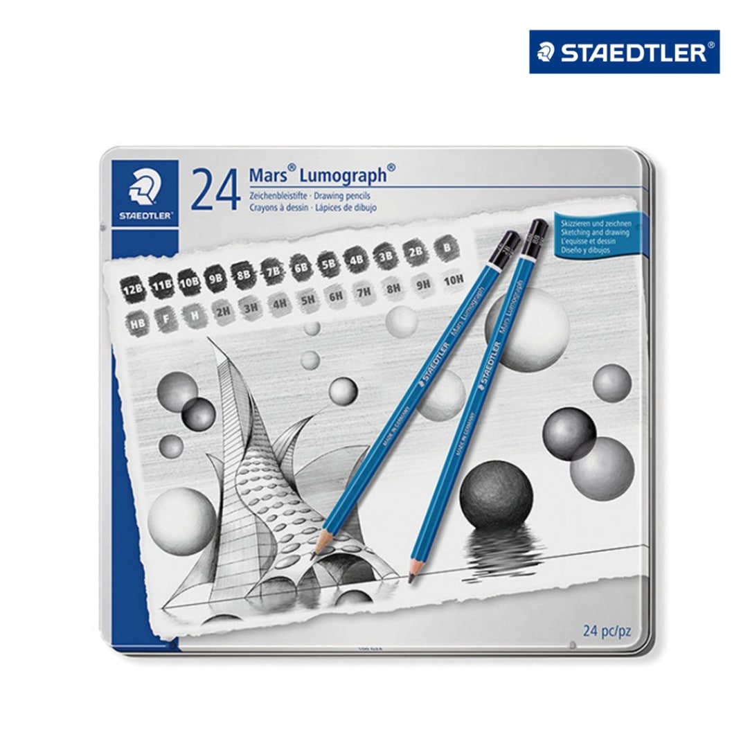 ステッドラー マルス ルモグラフ 高級鉛筆 24硬度 24本セット (100 G24)