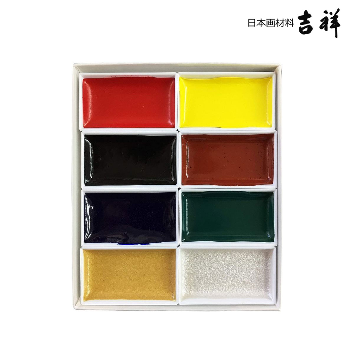 吉祥 顔彩セット 8色 (4-8)