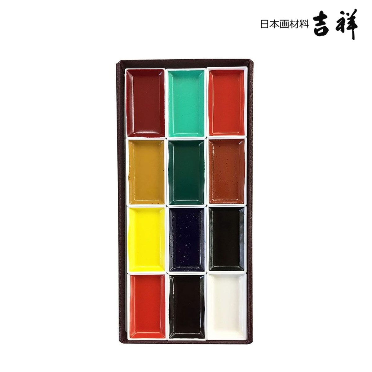 吉祥 顔彩セット 12色 上製 (4-3)