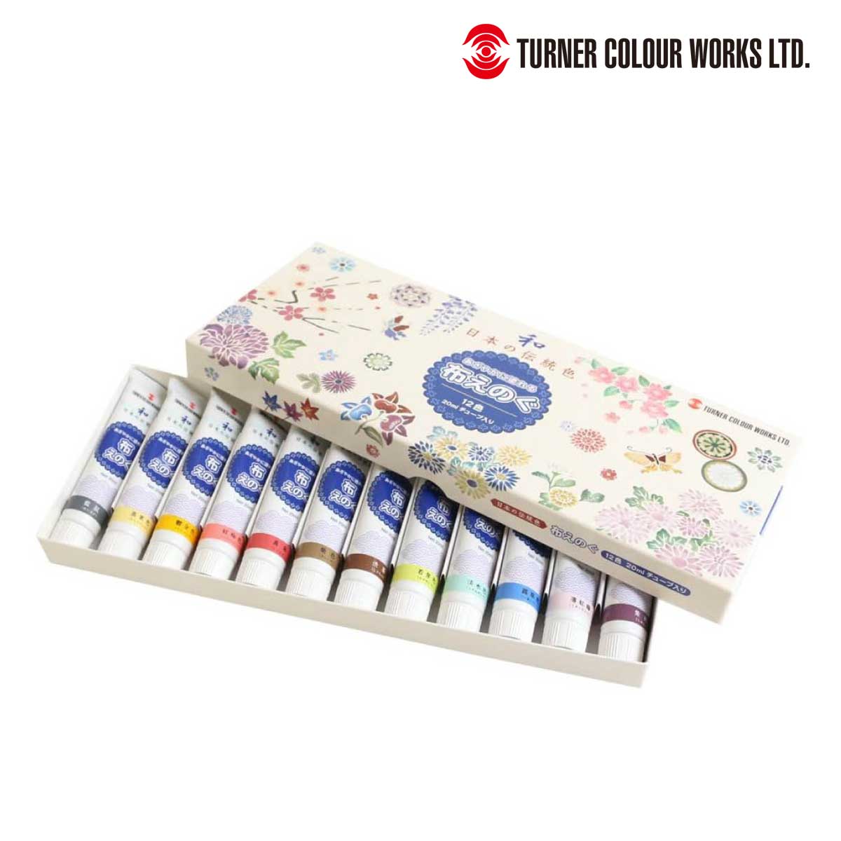 ターナー 布えのぐ 12色セット 日本の伝統色(NUJ2012C)