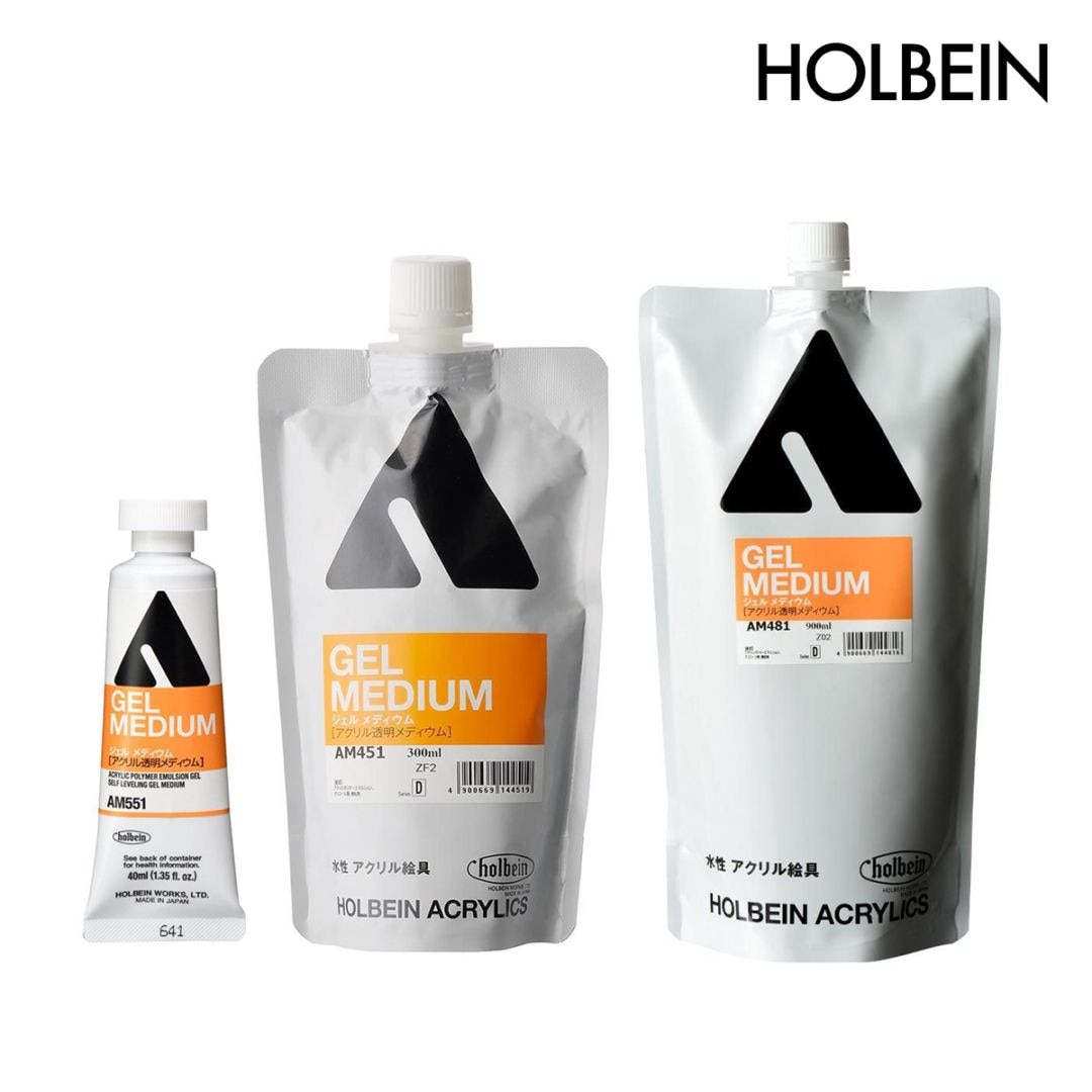 ホルベイン アクリリックメディウム ジェルメディウム (40ml/300ml/900ml)