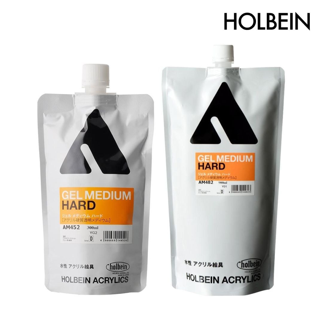 ホルベイン アクリリックメディウム ジェルメディウム ハード (300ml/900ml)
