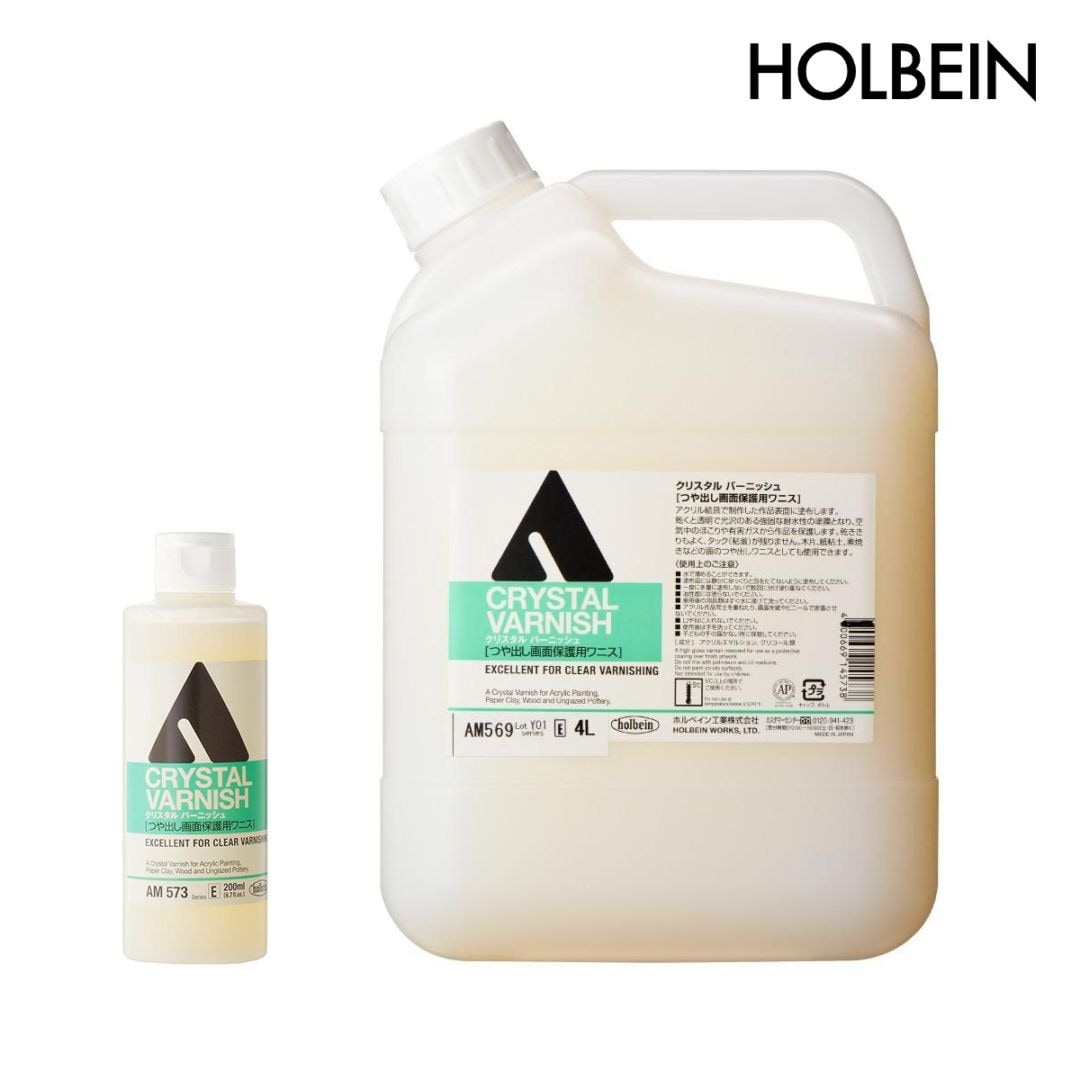 ホルベイン アクリリックメディウム クリスタル バーニッシュ (200ml/4L)
