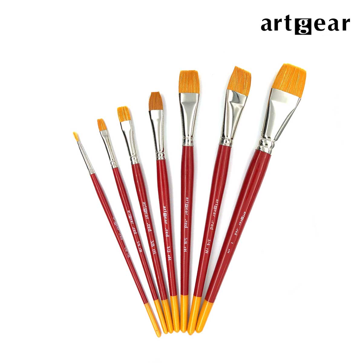 artgear 水彩筆 (レッド) 平 (全7サイズ)