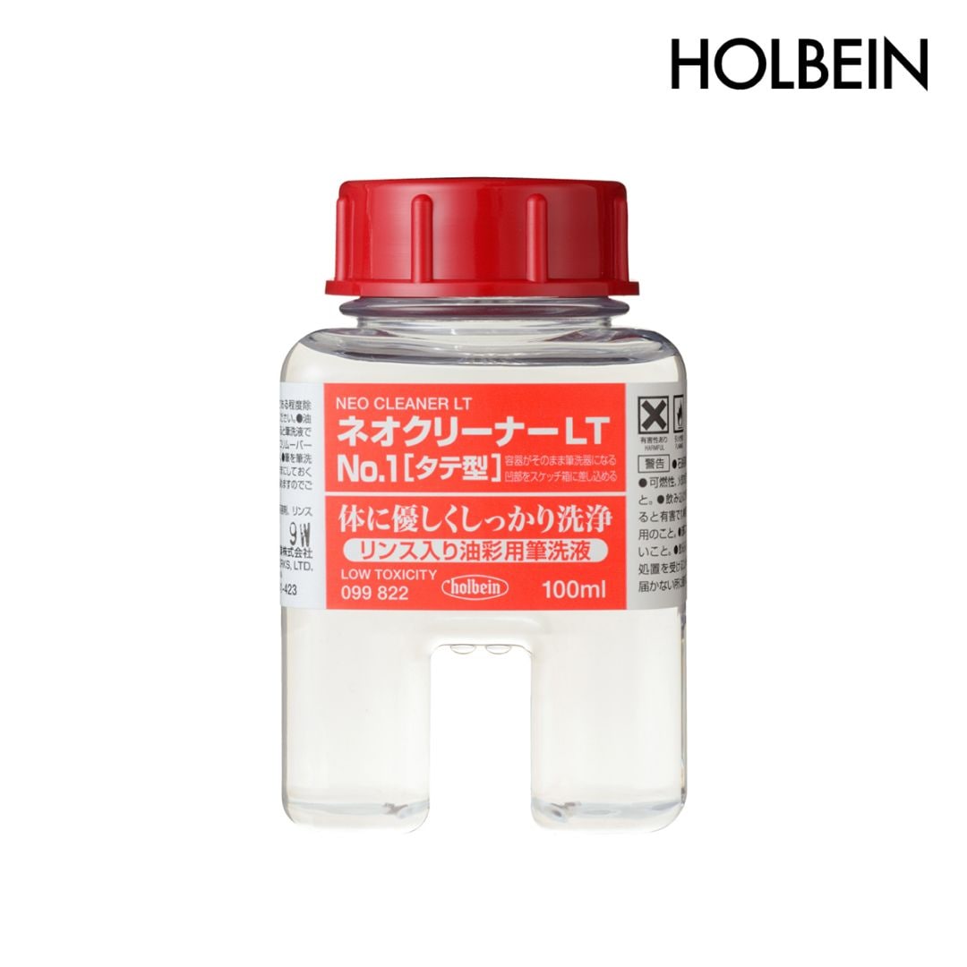 ホルベイン 油彩用筆洗液 100ml ネオクリーナーLT No.1 縦型