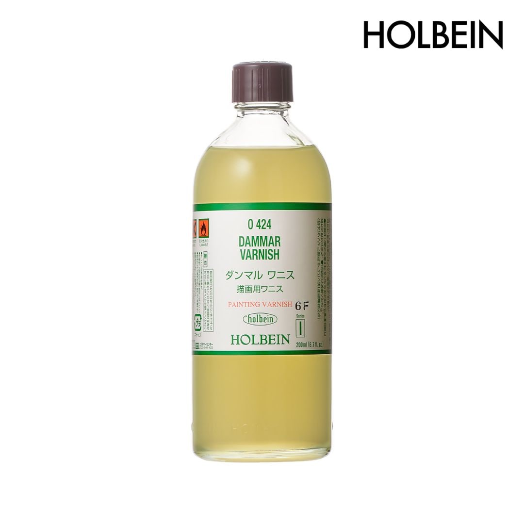 ホルベイン 油彩画用液 ダンマルワニス(描画用ワニス) O424 200ml