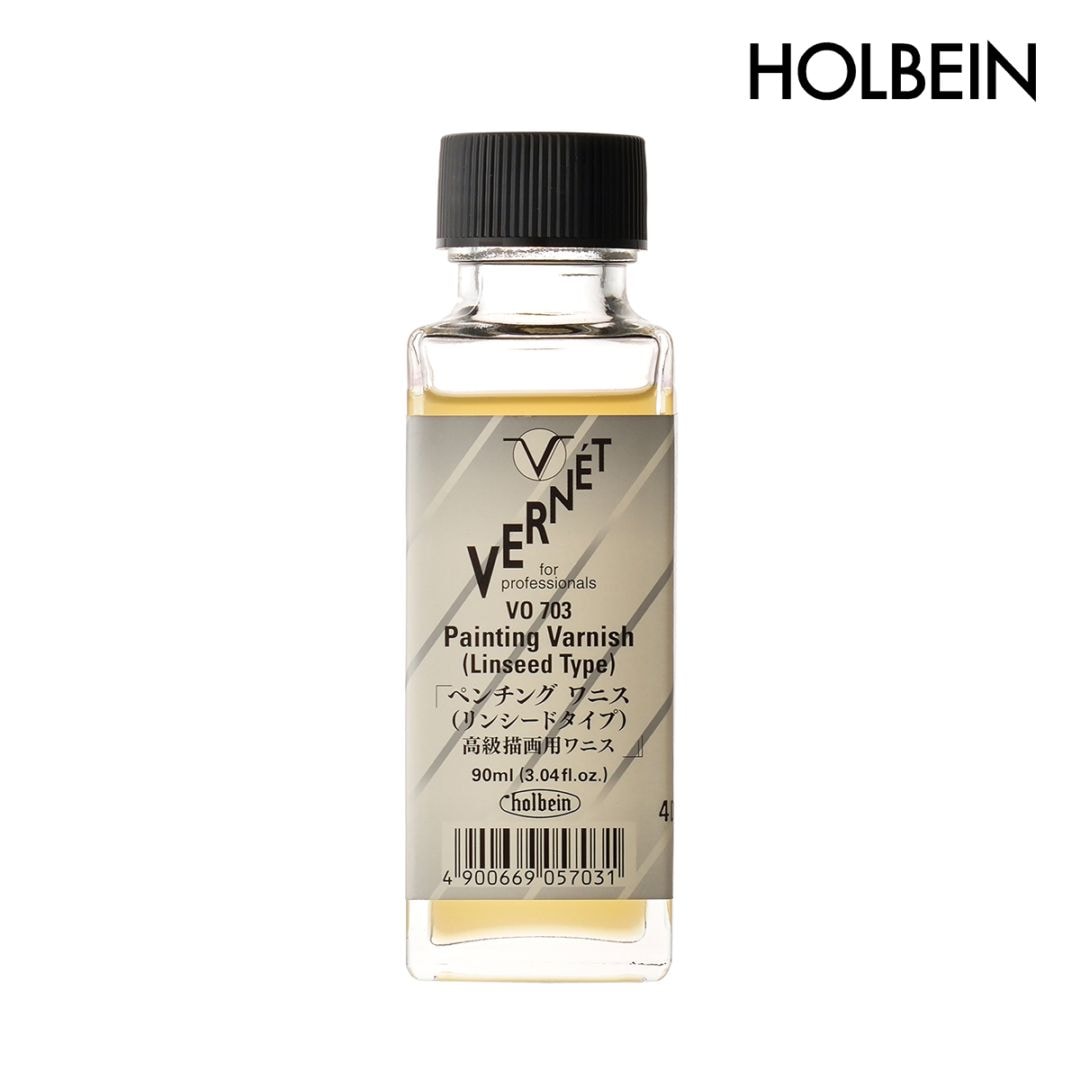 ホルベイン 高品位油絵具ヴェルネ画用液 ペンチングワニス(リンシードタイプ)  VO703 90ml