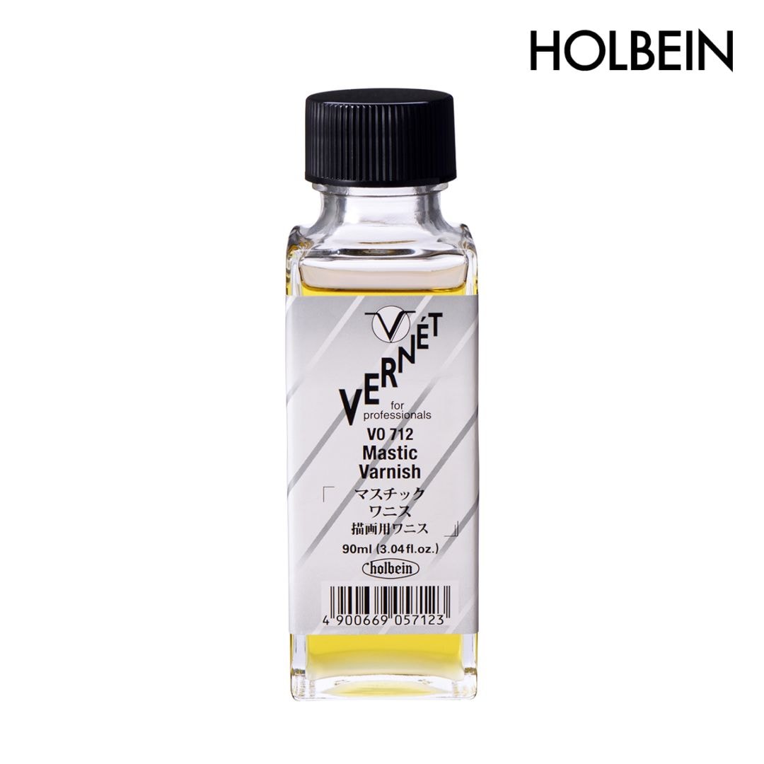 ホルベイン 高品位油絵具ヴェルネ画用液 マスチック ワニス   VO712 90ml