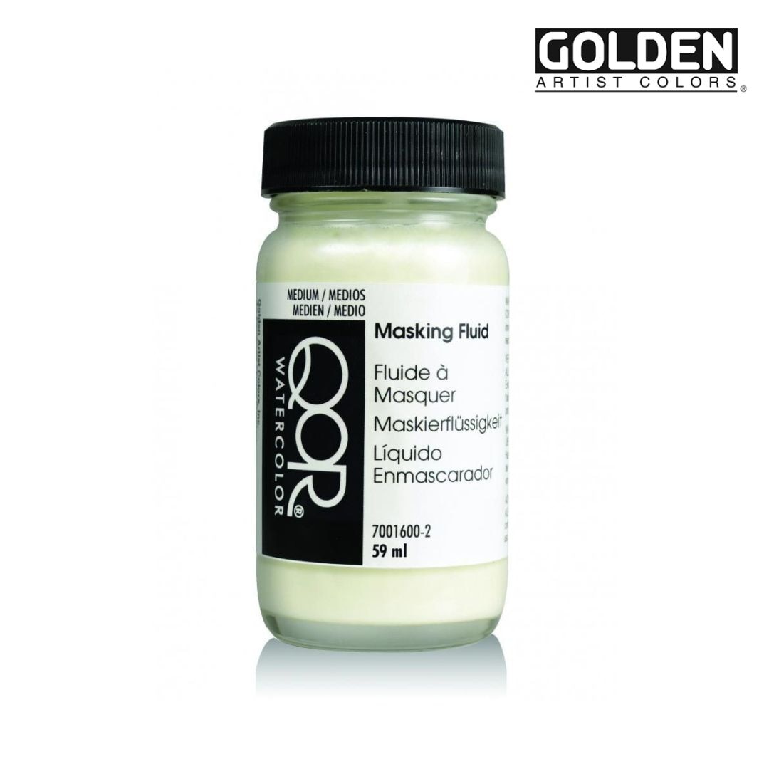 Golden 透明水彩絵具 QOR コア メディウム 59ml 1600 マスキング フルイド 