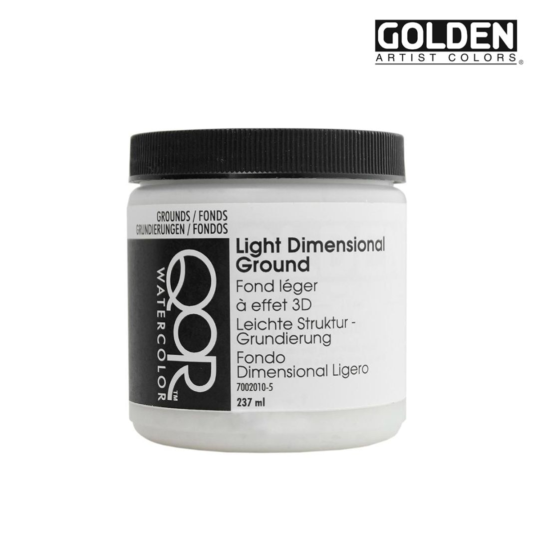 Golden 透明水彩絵具 QOR コア メディウム 237ml 2010 ライト ディメンショナル グラウンド 