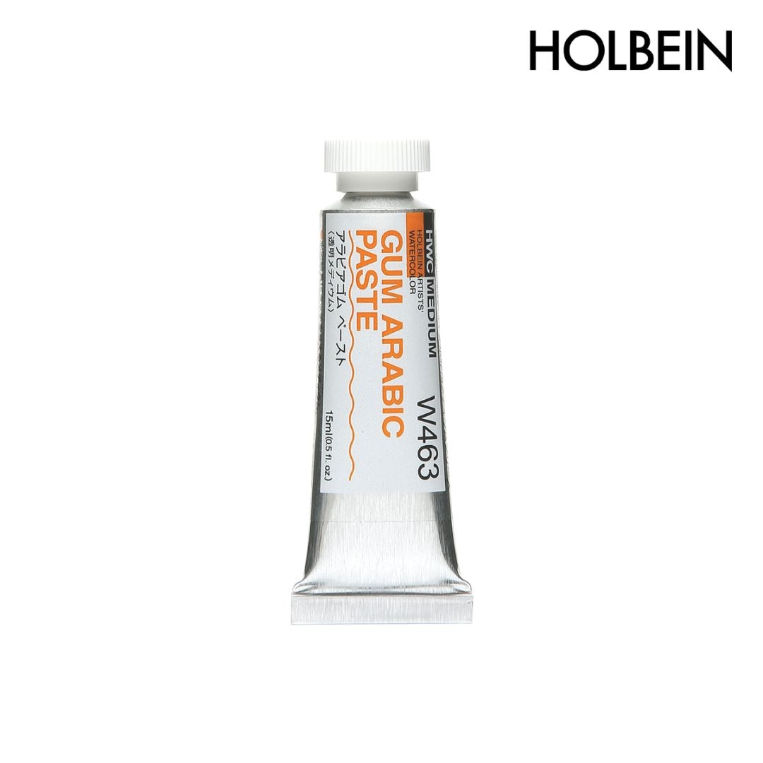 ホルベイン 水彩用メディウム 15ml W463 アラビアゴムペースト