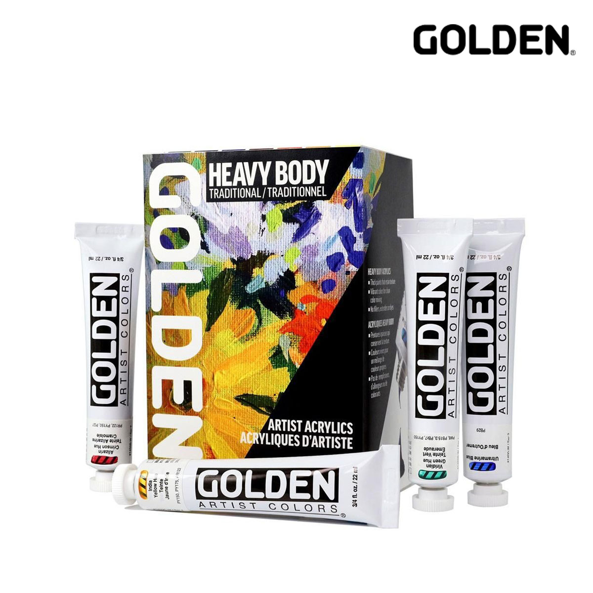 Golden アクリックス ヘビーボディ 59ml 0927 トラディショナル7色セット 