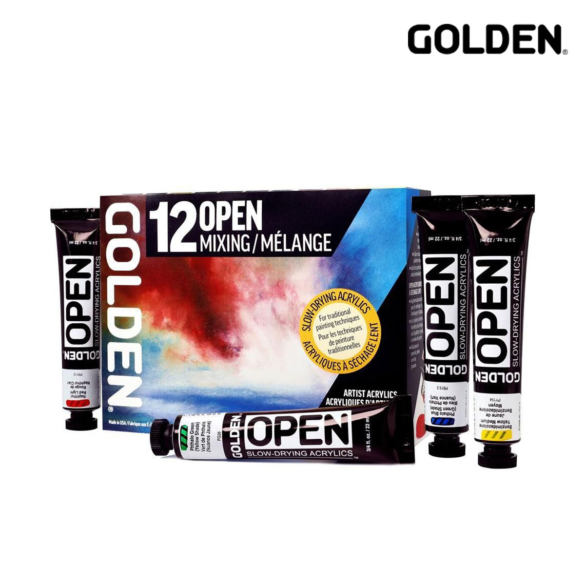 Golden アクリックス オープン 22ml 905 ミキシング12色セット