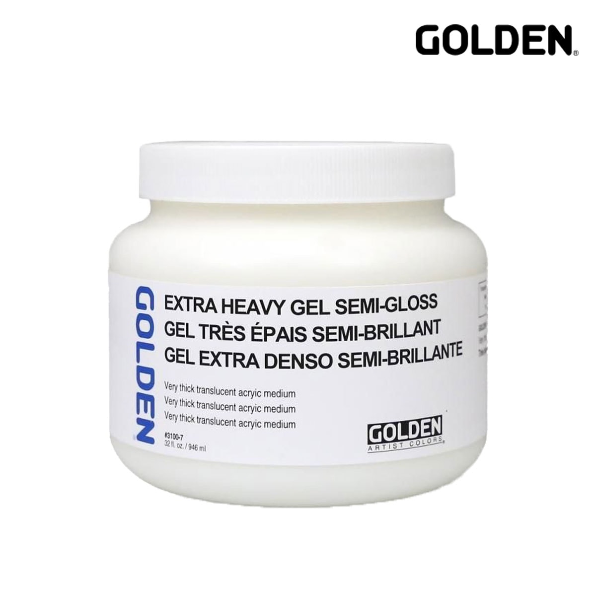 Golden アクリックス メディウム 946ml 3100 エキストラ ヘビー ジェル セミ グロス