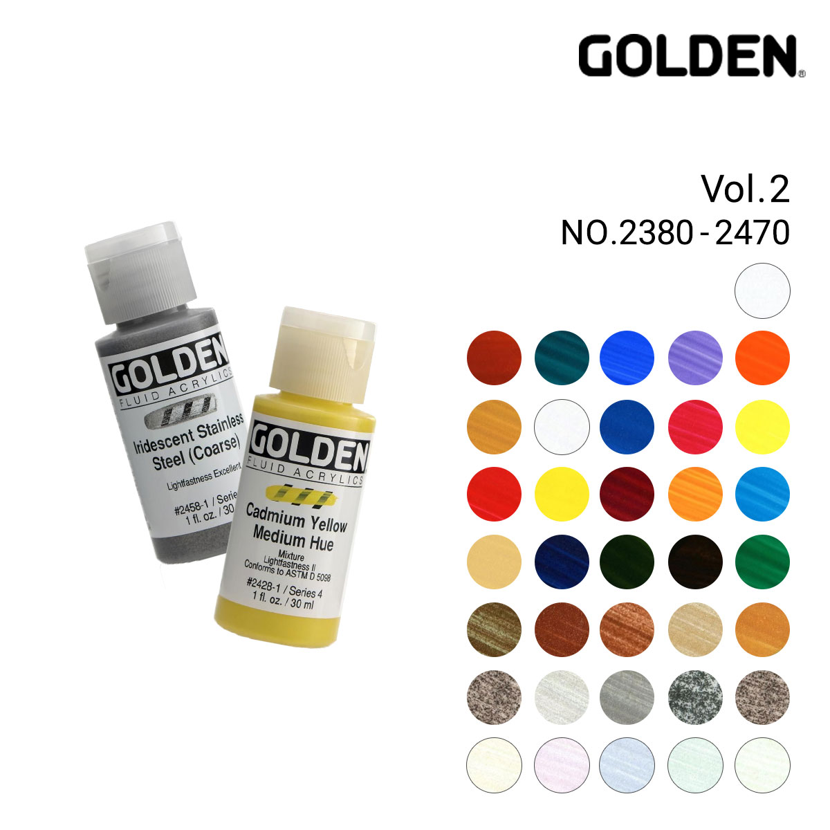 Golden アクリックス フルイド 30ml 単色販売 2/2Page (2380-2470)
