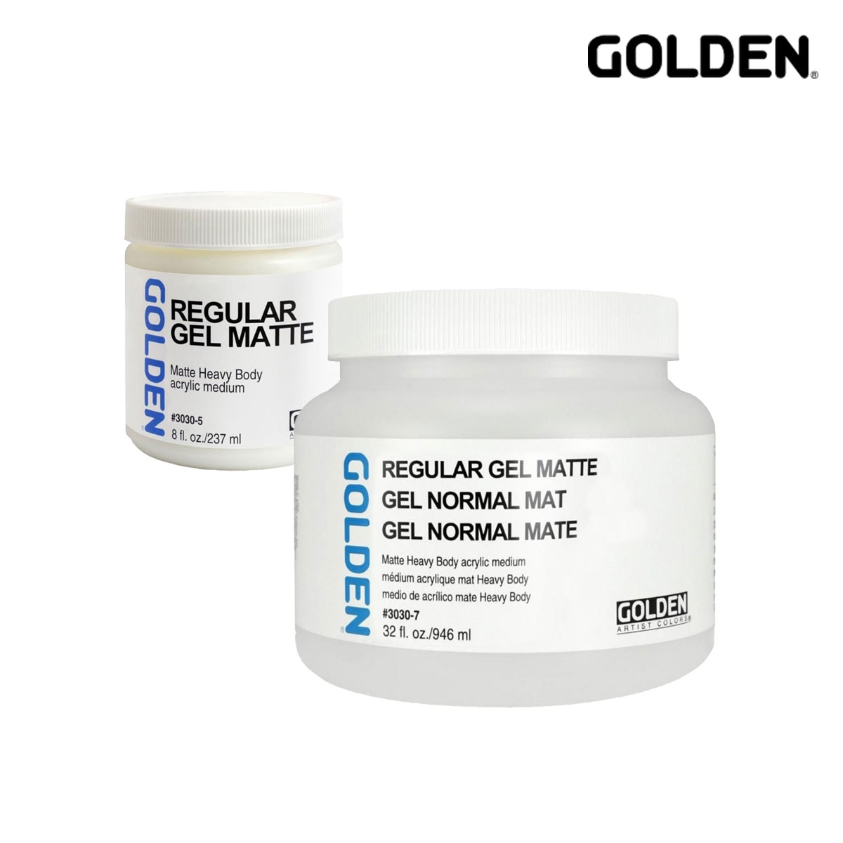 Golden アクリックス メディウム 3030 レギュラー ジェル マット 237ml/946ml