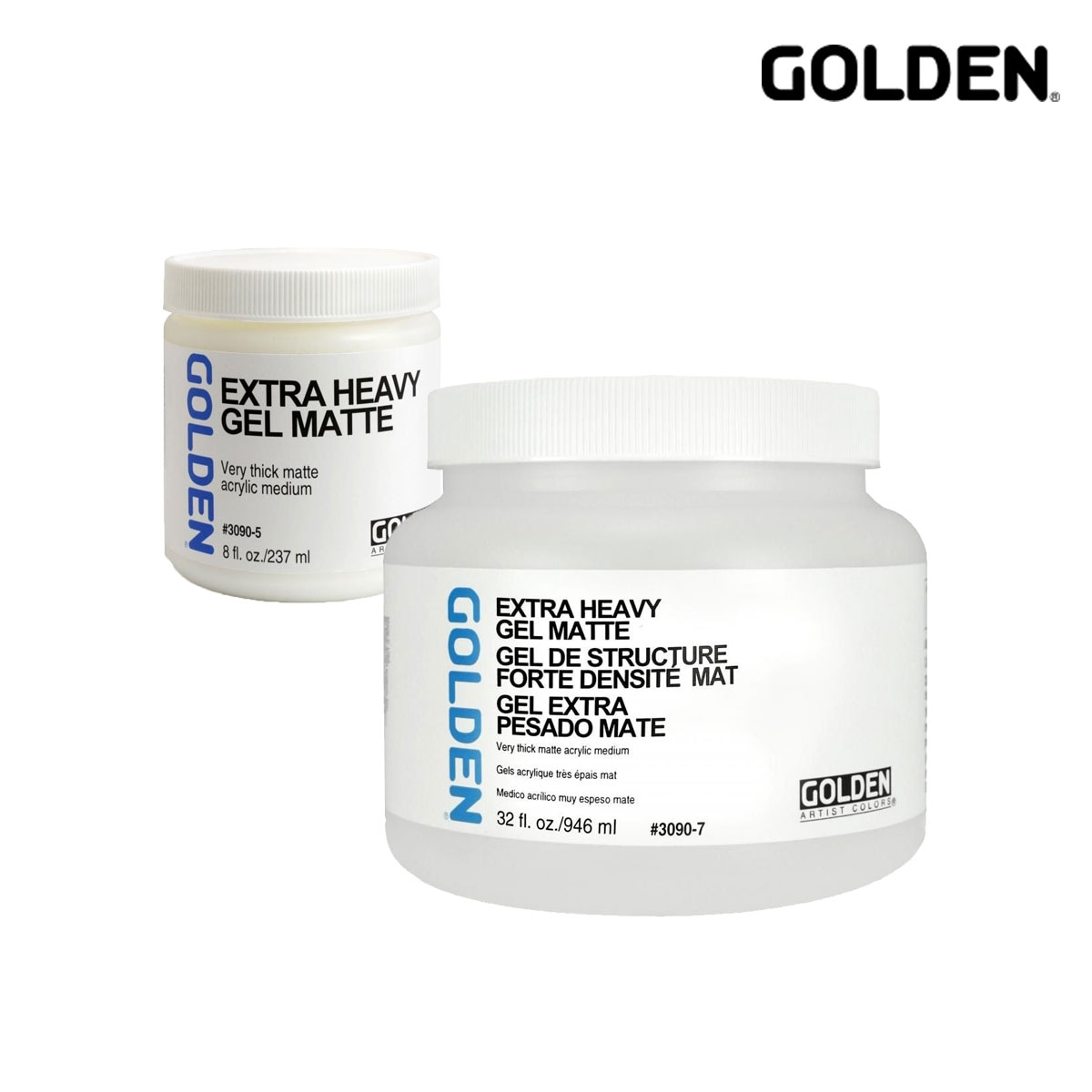 Golden アクリックス メディウム 3090 エキストラ ヘビー ジェル マット 237ml/946ml