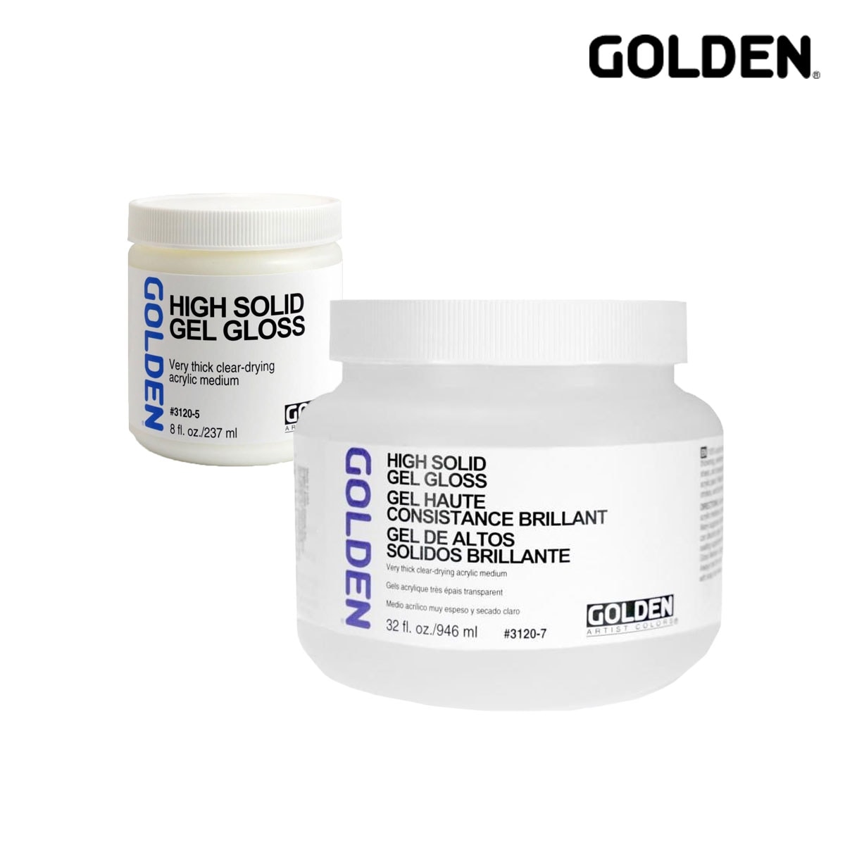 Golden アクリックス メディウム 3120 ハイ ソリッド ジェル グロス 237ml/946ml