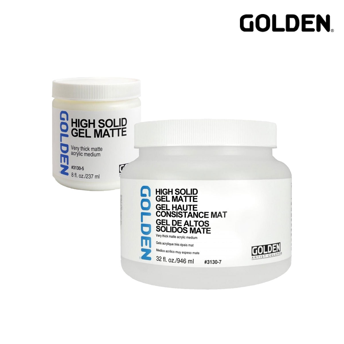 Golden アクリックス メディウム 3130 ハイ ソリッド ジェル マット 237ml/946ml