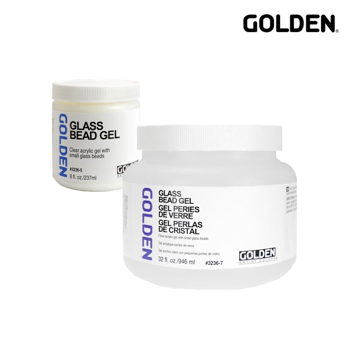 Golden アクリックス メディウム 3236 ガラス ビーズ ジェル 237ml/946ml