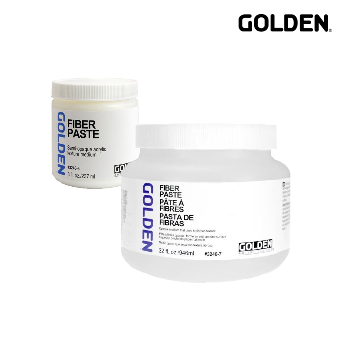 Golden アクリックス メディウム 3240 ファイバー ペースト 237ml/946ml