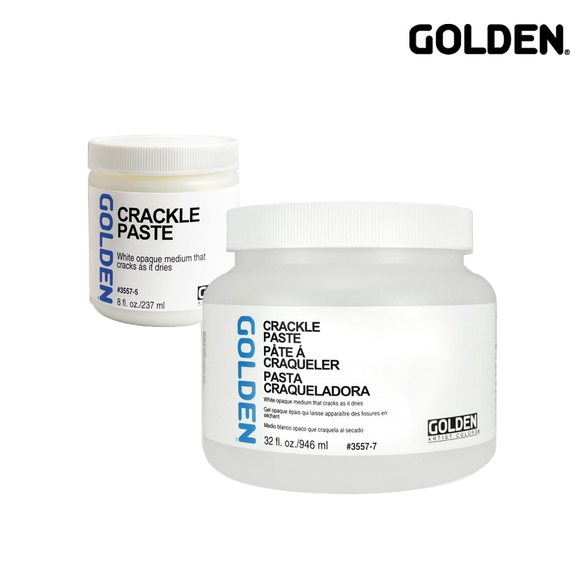 Golden アクリックス メディウム 3557 クラックル ペースト 237ml/946ml