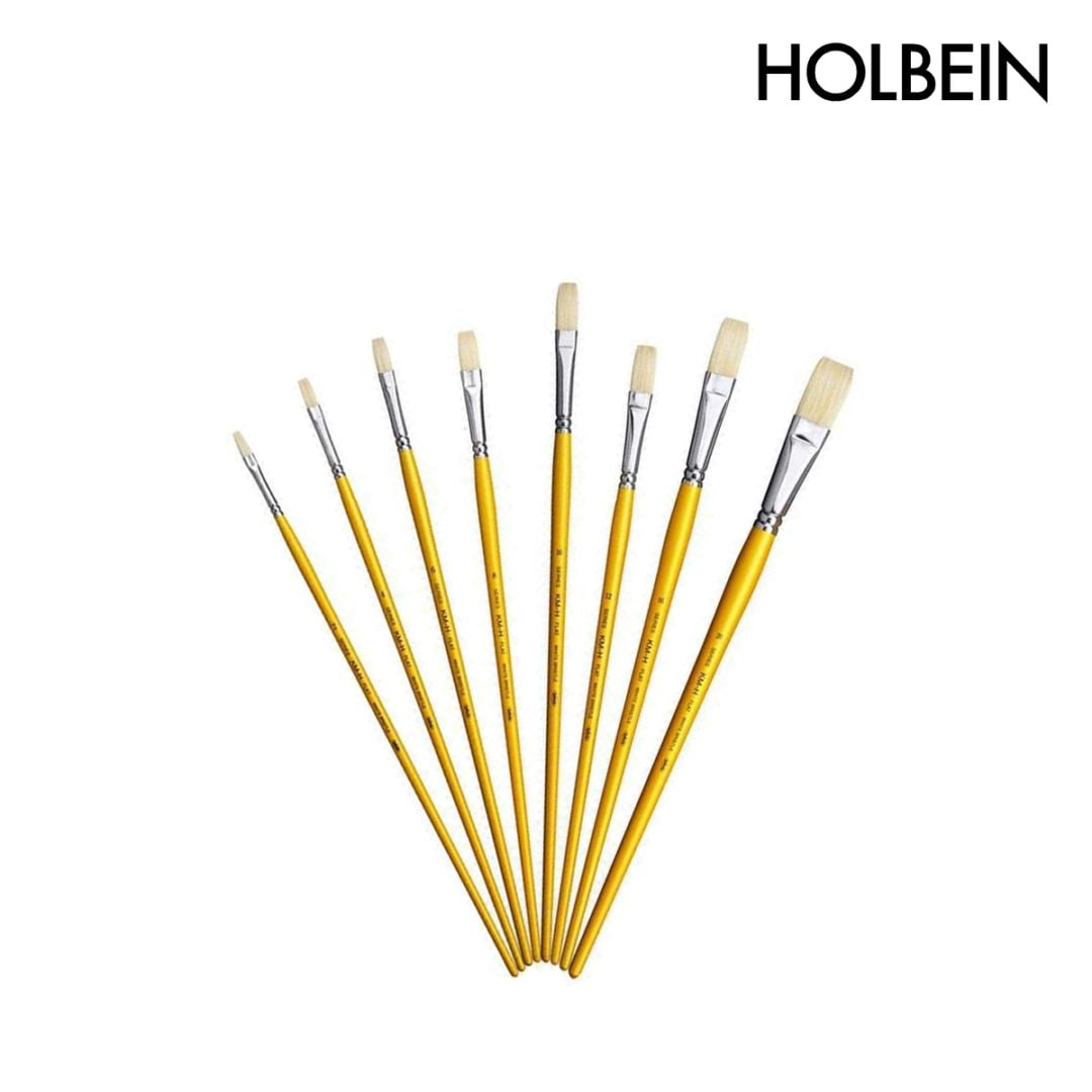 ホルベイン 油彩画筆 KM-H (豚毛) フラット 2号-20号